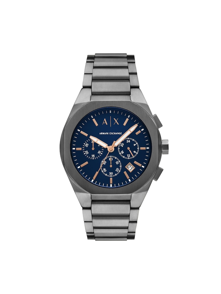 Armani Exchange Grey Sync Chronograph Stainless Steel Watch - Image 1 of 6