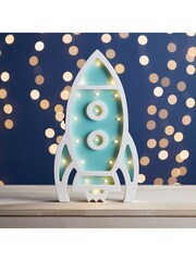 Lights4fun Green Childrens Rocket Night Light - Image 3 of 3