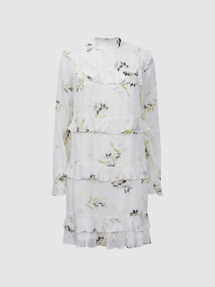 Florere Floral Tiered Mini Dress - Image 2 of 5