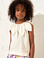 Angel & Rocket Cream Margaux Petal Top - Image 1 of 6