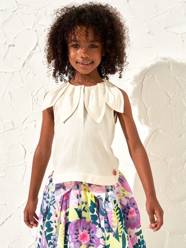 Angel & Rocket Cream Margaux Petal Top - Image 2 of 6