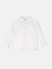 Angel & Rocket White Textured Thomas 100% Cotton Shirt - Image 3 of 5