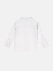 Angel & Rocket White Textured Thomas 100% Cotton Shirt - Image 4 of 5