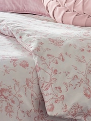 Laura Ashley Blush Pink 200 Thread Count Aria Duvet Cover and Pillowcase Set - Image 3 of 3