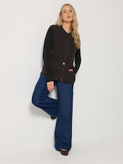 Long Tall Sally Brown Sherpa Gilet - Image 2 of 6