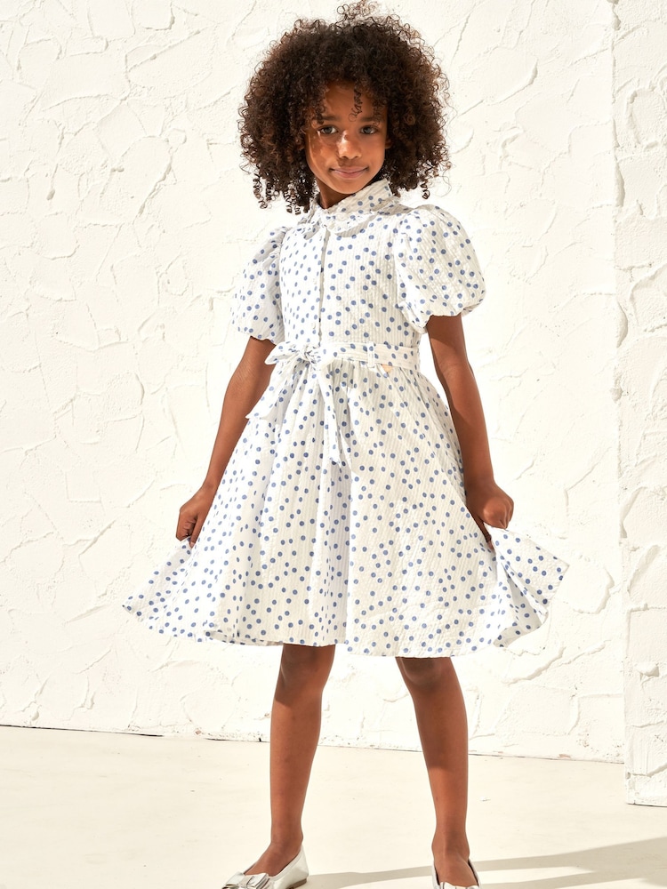 Angel & Rocket Cream Danni Spot Shirt Dress - Image 1 of 3