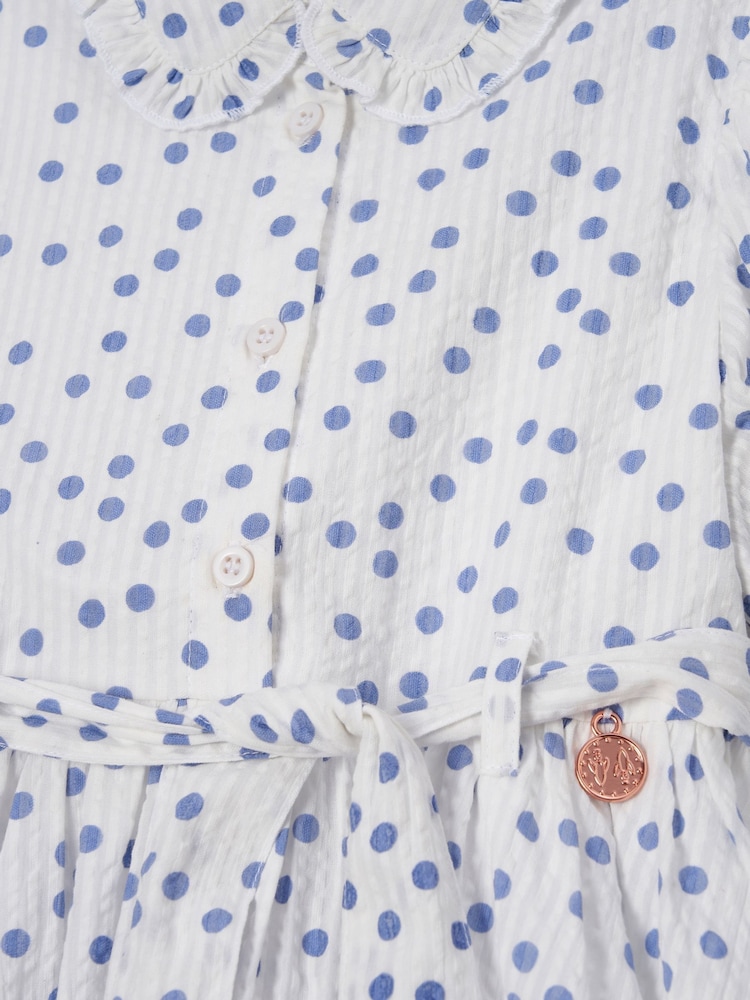 Angel & Rocket Cream Danni Spot Shirt Dress - Image 3 of 3 Angel & Rocket Cream Danni Spot Shirt Dress - Image 3 of 3