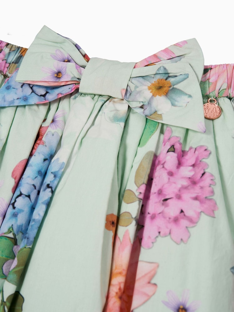 Angel & Rocket Green 100% Cotton Darcy Petal Skirt - Image 5 of 5