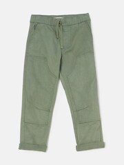 Angel & Rocket Green Jace Stitch Detail Washed Trousers - Image 3 of 5