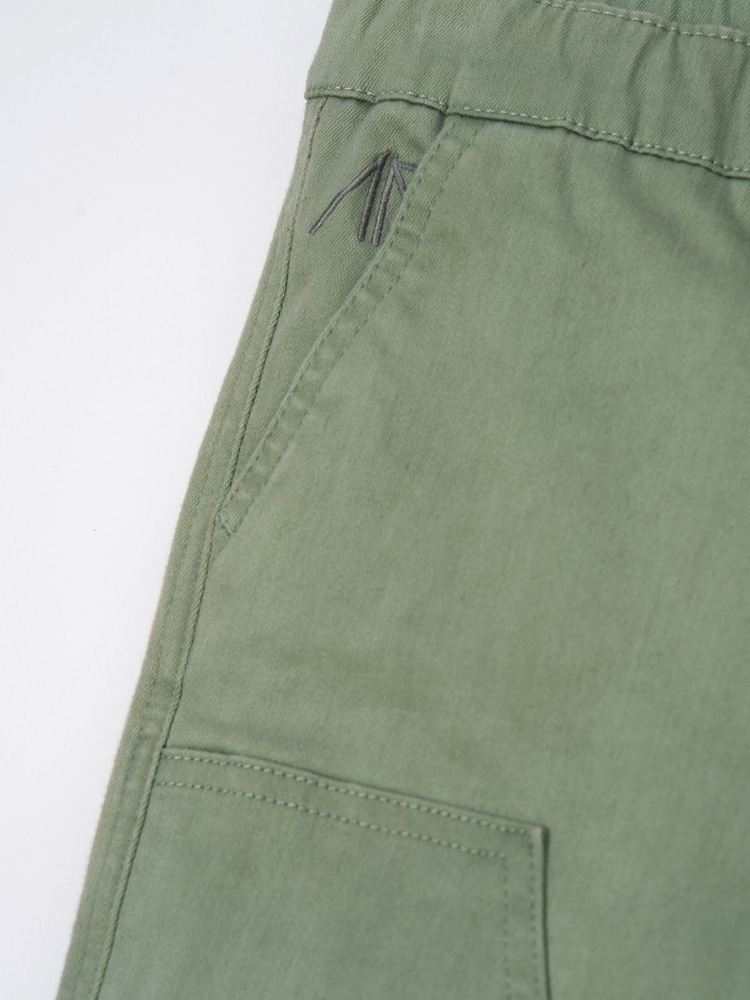 Angel & Rocket Green Jace Stitch Detail Washed Trousers - Image 5 of 5 Angel & Rocket Green Jace Stitch Detail Washed Trousers - Image 5 of 5
