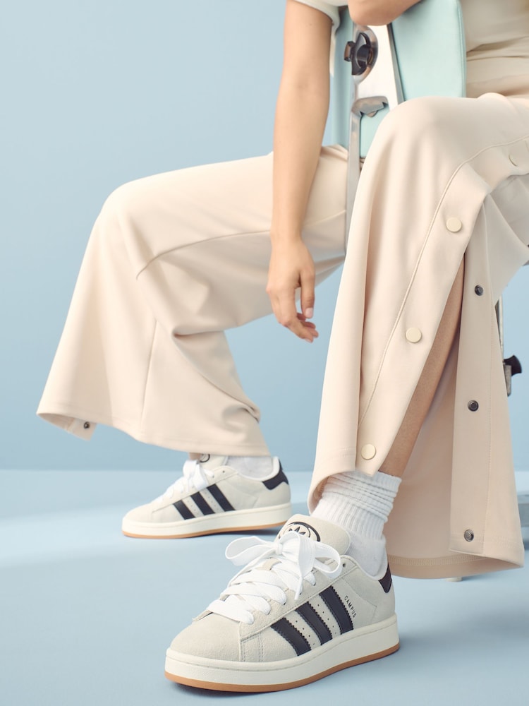 adidas Originals White/Black Campus 00s Trainers - Image 3 of 8