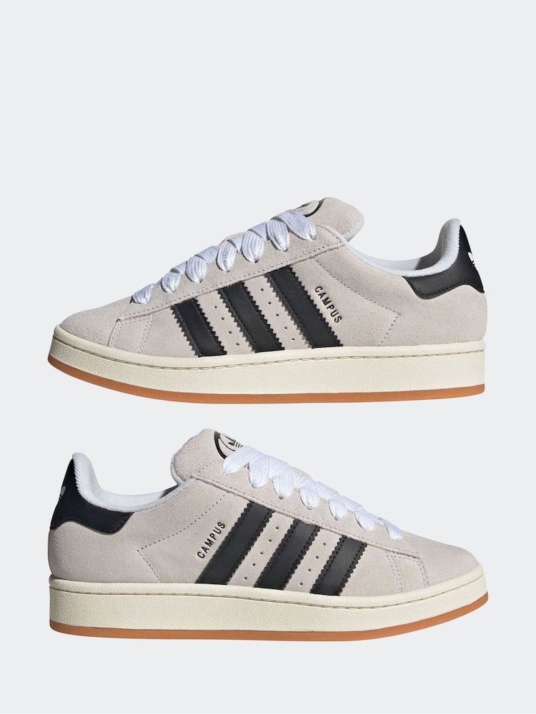 adidas Originals White/Black Campus 00s Trainers - Image 6 of 8