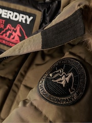 Superdry Green Everest Hooded Puffer Bomber Jacket - Image 6 of 7