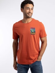 Weird Fish Orange Space Coddity Back Print Artist T-Shirt - Image 1 of 6