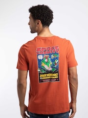 Weird Fish Orange Space Coddity Back Print Artist T-Shirt - Image 3 of 6