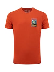 Weird Fish Orange Space Coddity Back Print Artist T-Shirt - Image 5 of 6