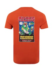 Weird Fish Orange Space Coddity Back Print Artist T-Shirt - Image 6 of 6