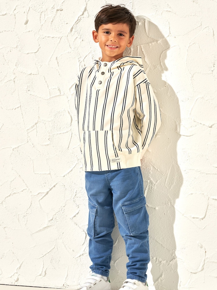 Angel & Rocket Blue Jace Cargo Washed Denim Joggers - Image 2 of 2