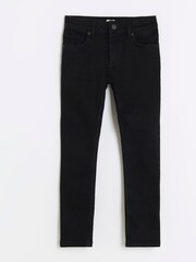 Schwarz - River Island – Skinny-Jeans für Jungen aus 100 % Baumwolle - Bild 1 von 4