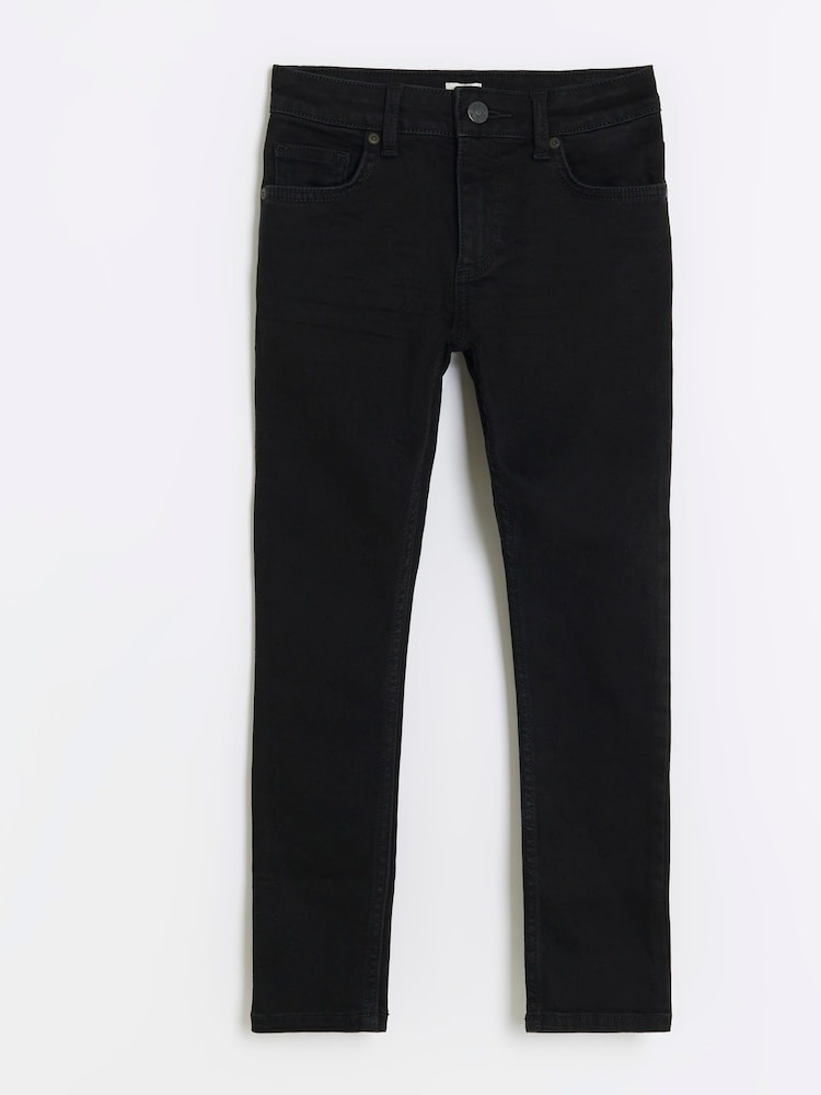 Schwarz - River Island – Skinny-Jeans für Jungen aus 100 % Baumwolle - Bild 1 von 4