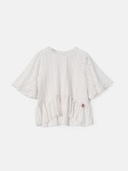 Angel & Rocket Cream Anabelle Cape Lace Top - Image 6 of 8