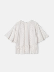 Angel & Rocket Cream Anabelle Cape Lace Top - Image 7 of 8