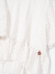 Angel & Rocket Cream Anabelle Cape Lace Top - Image 8 of 8