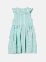 Angel & Rocket Light Green Jessie Stripe Button Through Dress - Image 2 of 6