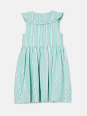 Angel & Rocket Light Green Jessie Stripe Button Through Dress - Image 5 of 6