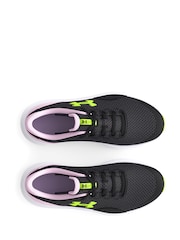 Under Armour Black/Pink Surge 4 Trainers - Image 4 of 5