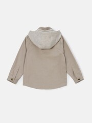 Angel & Rocket Cream Chuck Textured Pocket Overshirt - Image 2 of 7