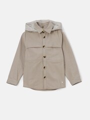 Angel & Rocket Cream Chuck Textured Pocket Overshirt - Image 5 of 7