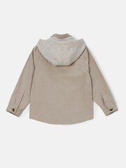 Angel & Rocket Cream Chuck Textured Pocket Overshirt - Image 6 of 7