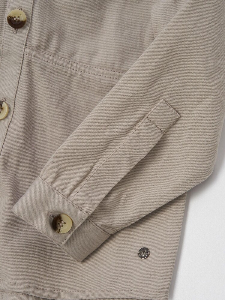 Angel & Rocket Cream Chuck Textured Pocket Overshirt - Image 7 of 7