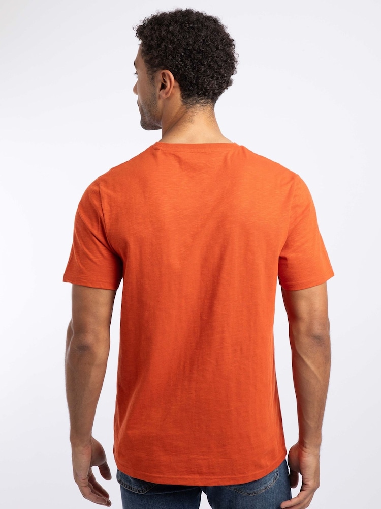 Weird Fish Orange Fished Branded Cotton T-Shirt - Image 2 of 4 Weird Fish Orange Fished Branded Cotton T-Shirt - Image 2 of 4