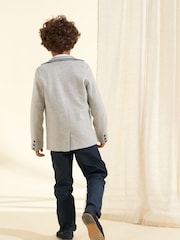 Angel & Rocket Grey Ashton Tailored Jersey Blazer - Image 2 of 6