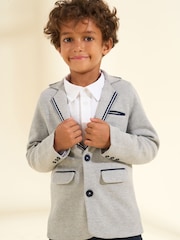 Angel & Rocket Grey Ashton Tailored Jersey Blazer - Image 3 of 6