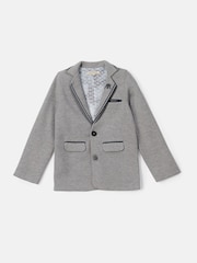 Angel & Rocket Grey Ashton Tailored Jersey Blazer - Image 4 of 6