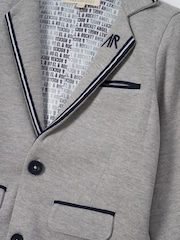 Angel & Rocket Grey Ashton Tailored Jersey Blazer - Image 6 of 6
