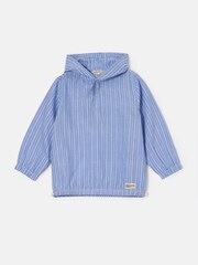 Angel & Rocket Blue 100% Cotton Leo Stripe Hoodie - Image 4 of 6