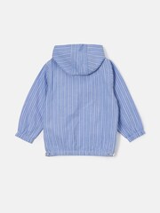 Angel & Rocket Blue 100% Cotton Leo Stripe Hoodie - Image 5 of 6