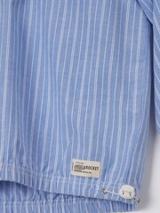 Angel & Rocket Blue 100% Cotton Leo Stripe Hoodie - Image 6 of 6