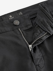 Schwarz - Premium Gewaschene Stretch Chinos Hose in schmaler Passform​​​​​​​ - Bild 9 von 11