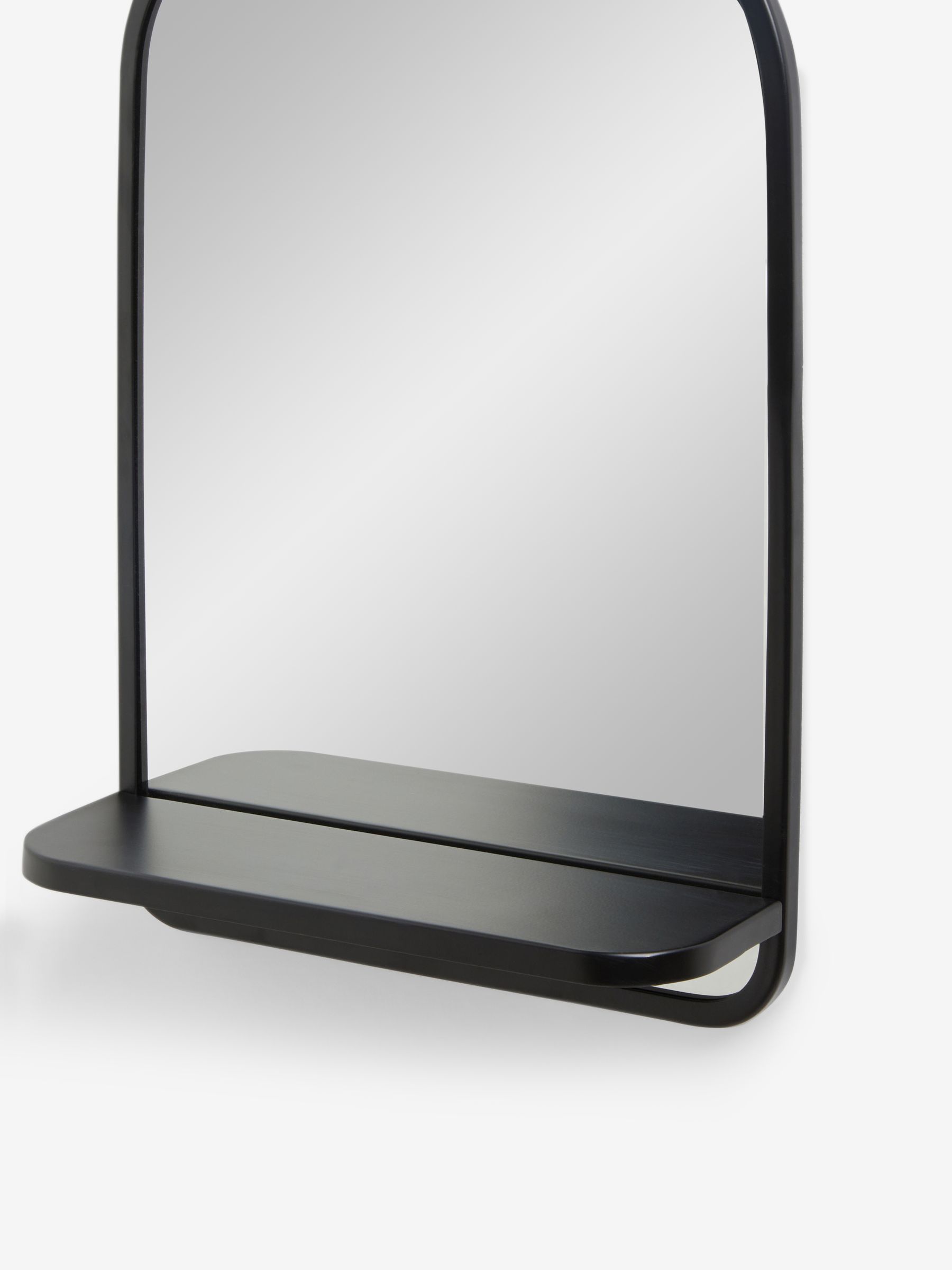 Buy Black Small Shelf Wall Mirror from the Next UK online shop