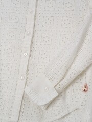 Angel & Rocket White Broderie Marcella Shirt - Image 6 of 6