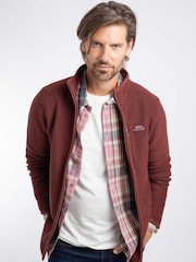 Weird Fish Red Transom Full Zip Macaroni Jacket - Image 1 of 8
