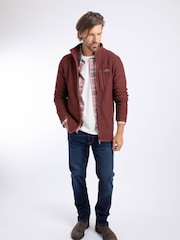 Weird Fish Red Transom Full Zip Macaroni Jacket - Image 3 of 8
