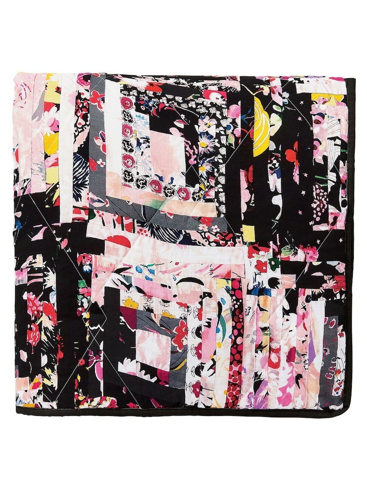 Ted Baker Black Patchwork Throw - Image 4 of 4 Ted Baker Black Patchwork Throw - Image 4 of 4