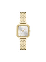Armani Exchange Gold Tone Three-Hand Stainless Steel Watch - Image 1 of 5
