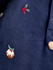 JoJo Maman Bébé 聖誕刺繡嬰兒包屁衣 - 圖片 4/4